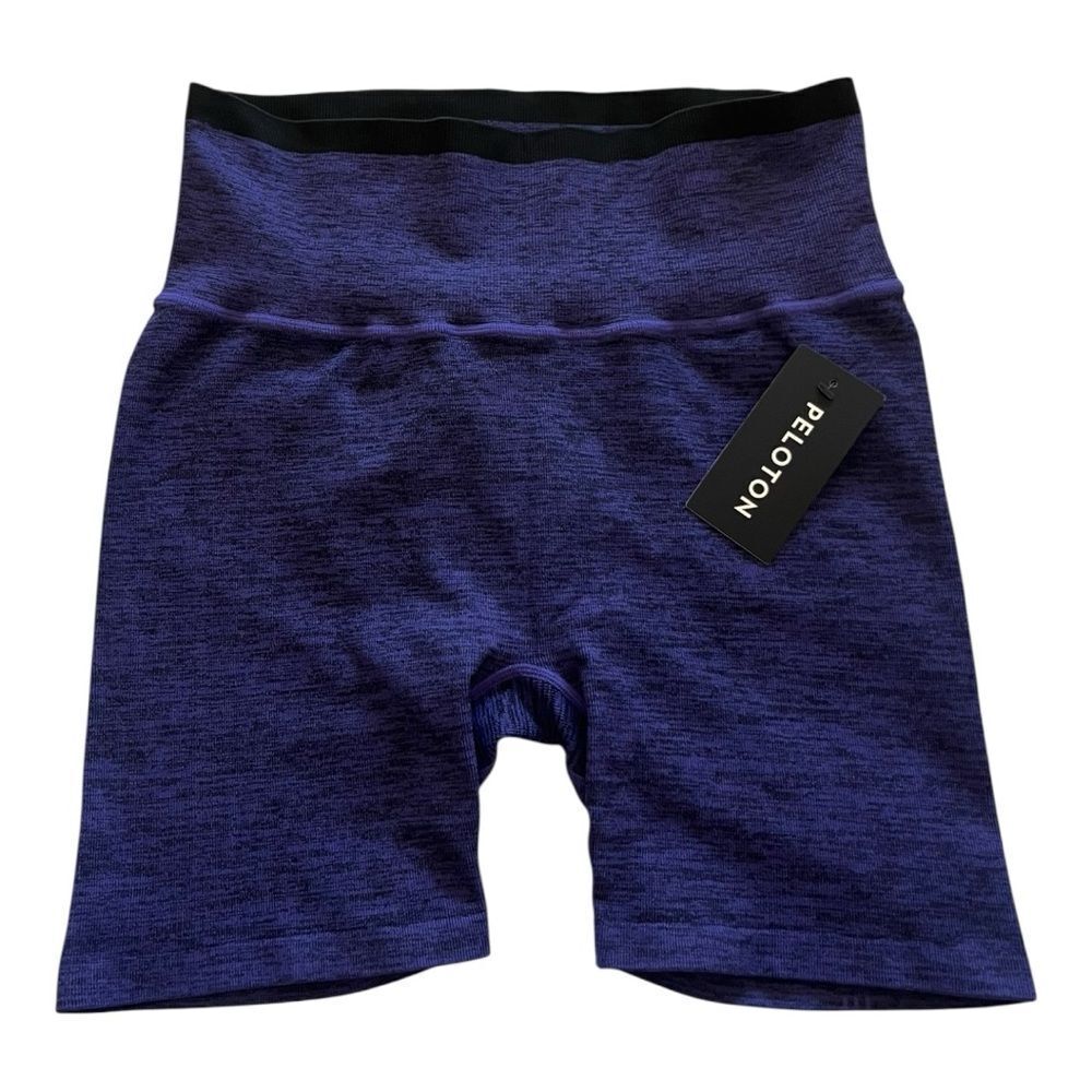 NWT- Peloton Women's Heathered Blue Bike Shorts
